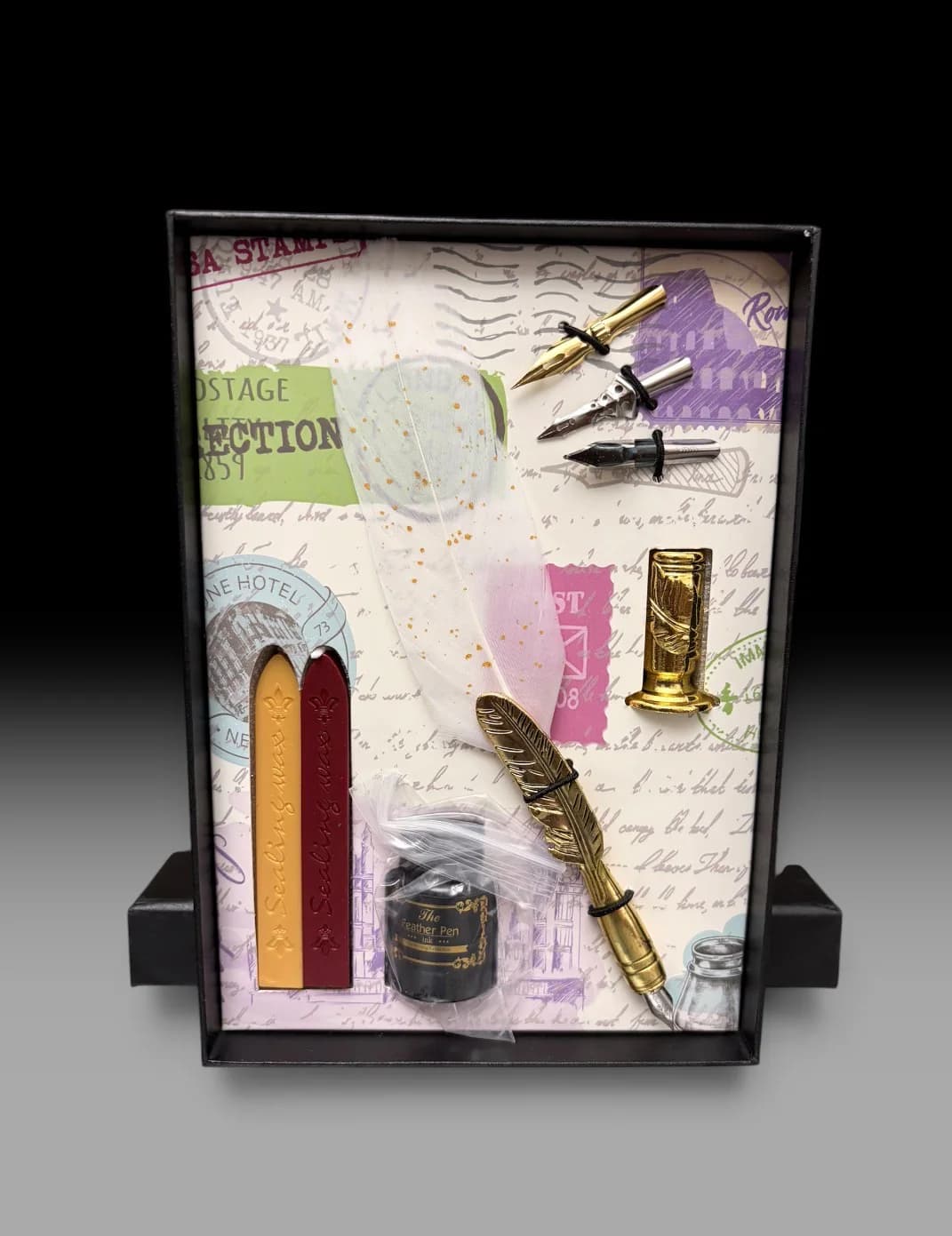 Feather calligraphy set