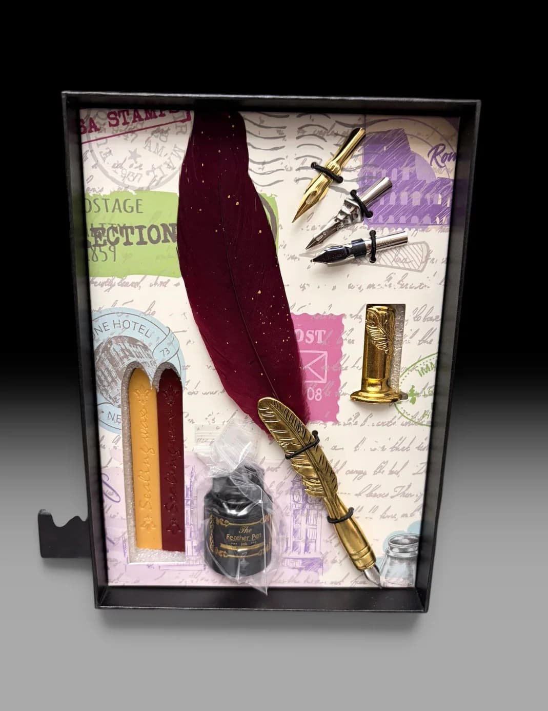 Feather calligraphy set