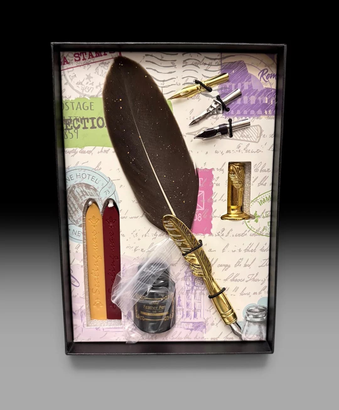 Feather calligraphy set