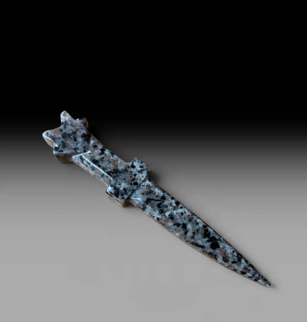 Granite Crystal Star Athame