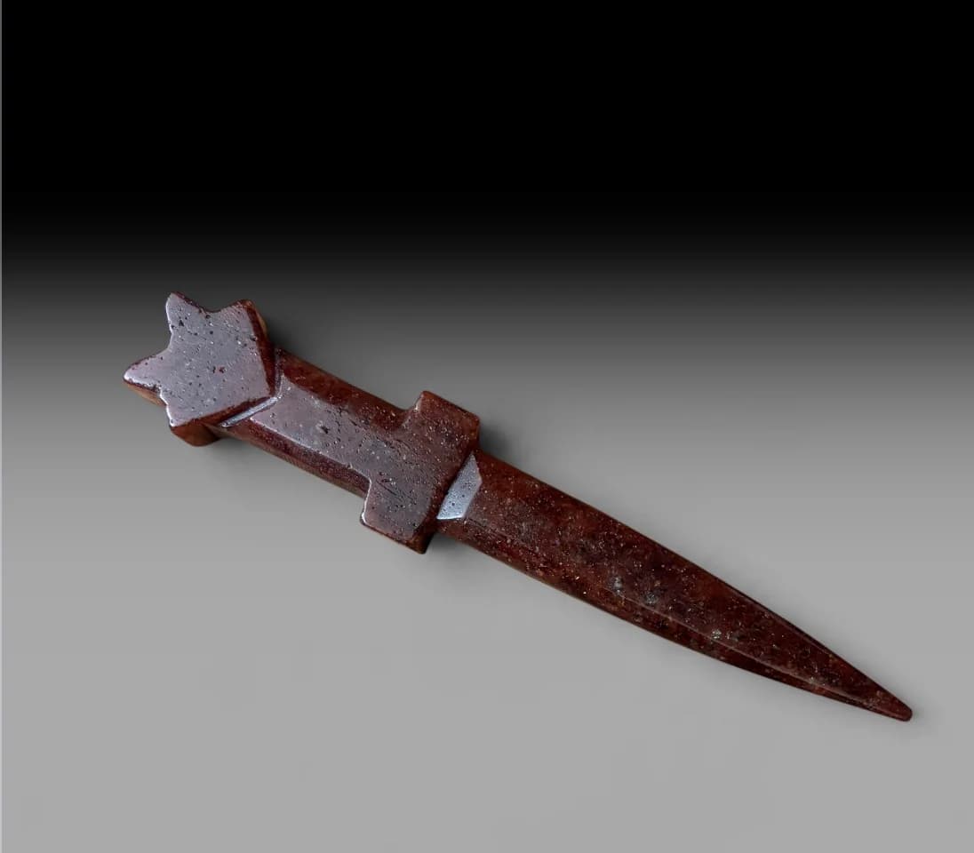 Red Jasper Crystal Star Athame